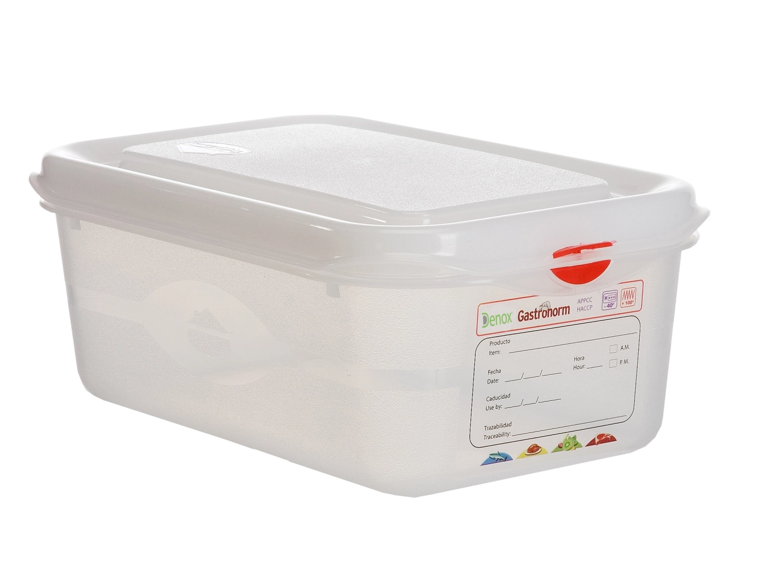 Frischhaltebox GN1/4 10cm 2.8lt mit Deckel und Clips