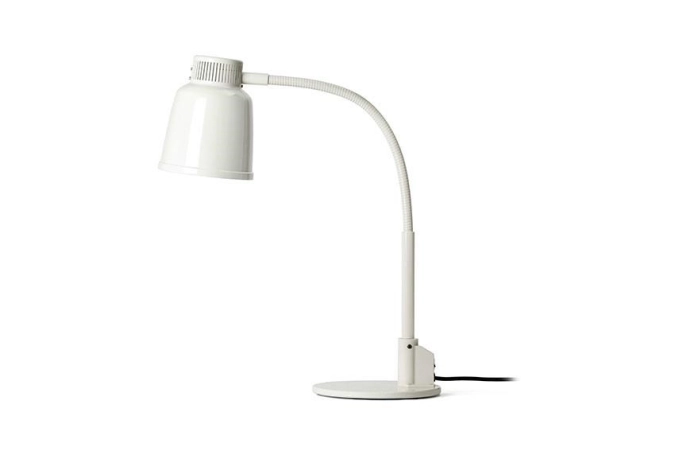 Lampe chauffante indépendante hauteur totale 63.5cm blanc