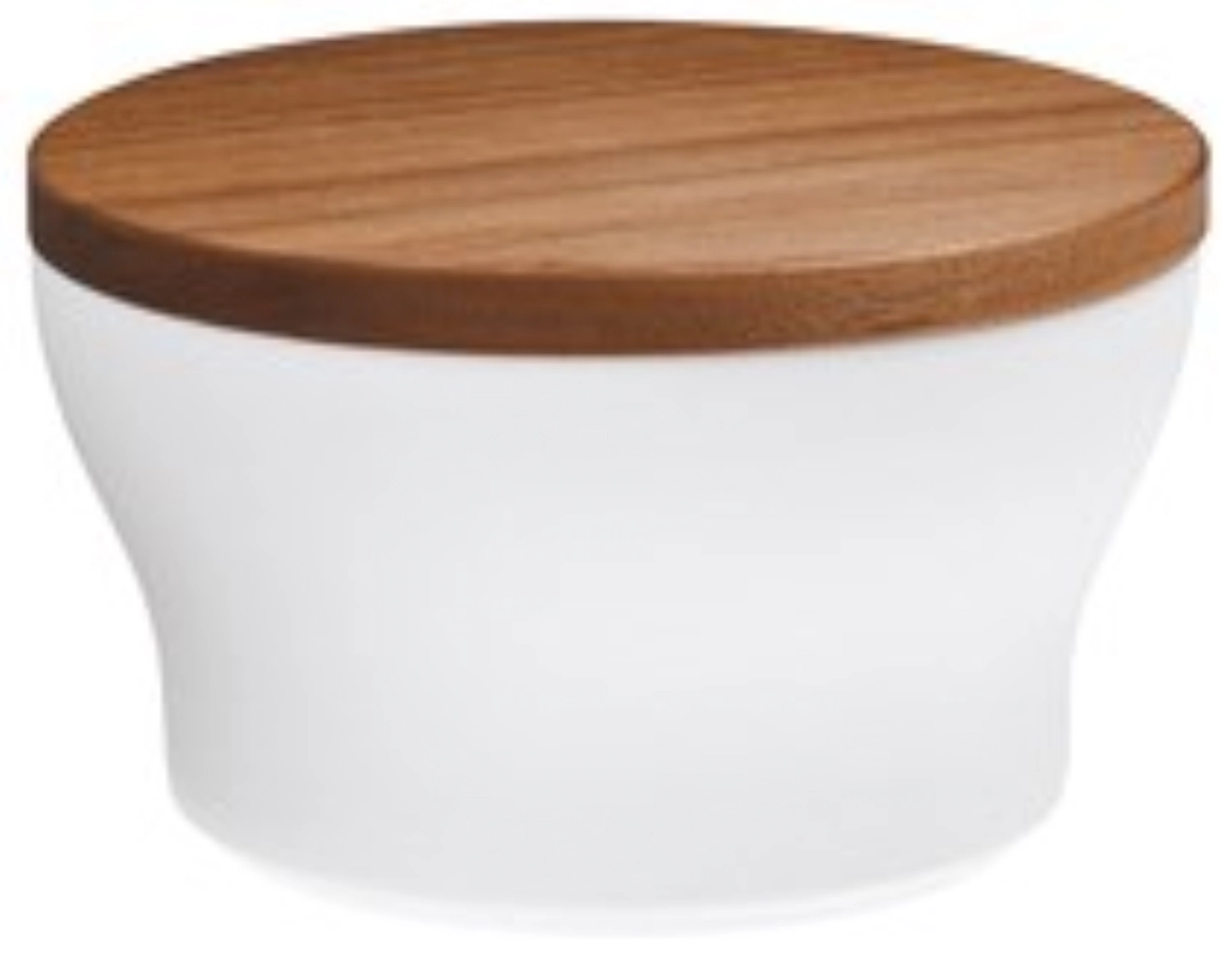Velvet Zuckerdose, mittel mit Walnuss Deckel