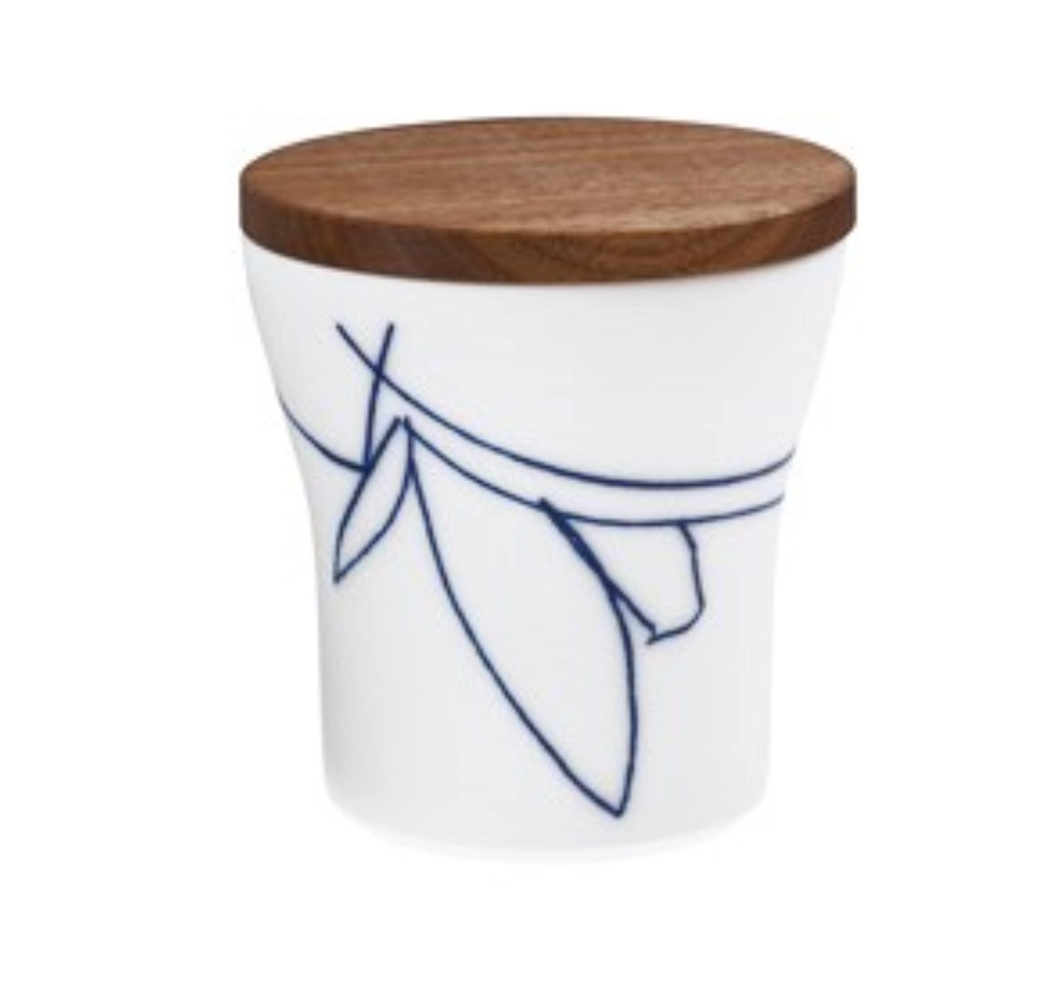 Granat Hohe Zuckerdose mit Walnuss Deckel