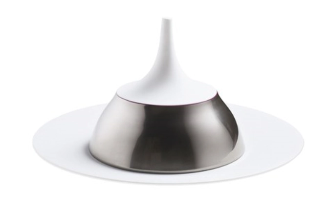 Polite Platinum Cloche, grand modèle