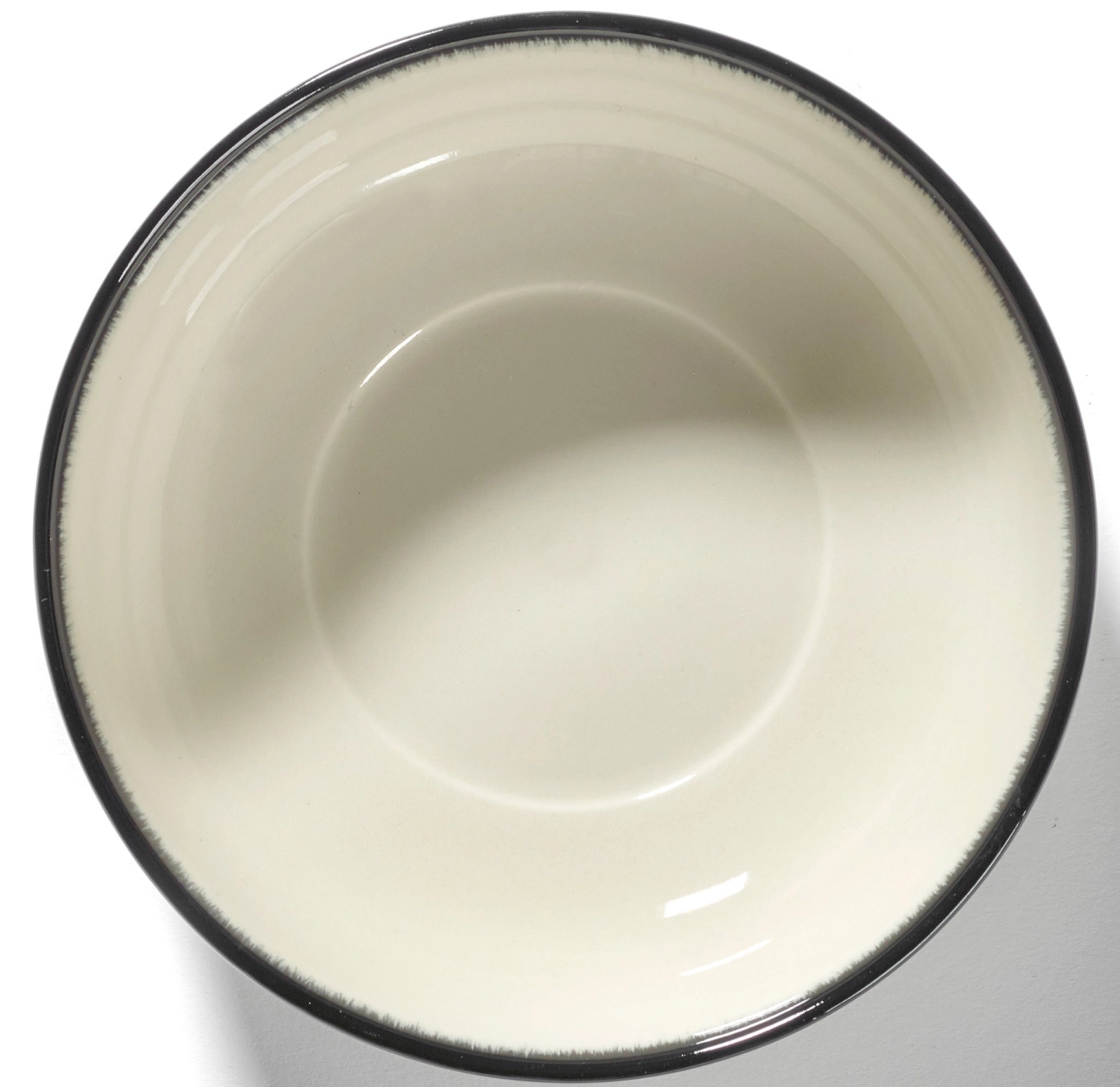 Ann Demeulem. De Assiette haute D13 cm Dé Off-White Black Va