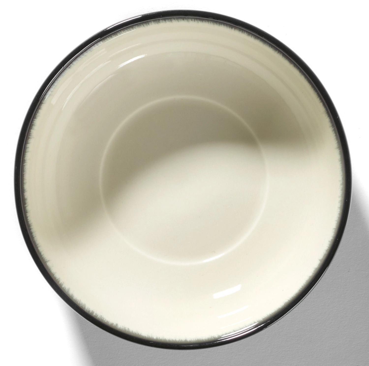 Ann Demeulem. De Assiette haute D13 cm Dé Off-White Black Va