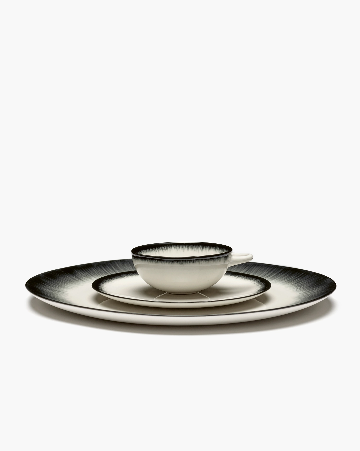Ann Demeulem. De Tasse à espresso 8 Cl Dé Off-White Black Va
