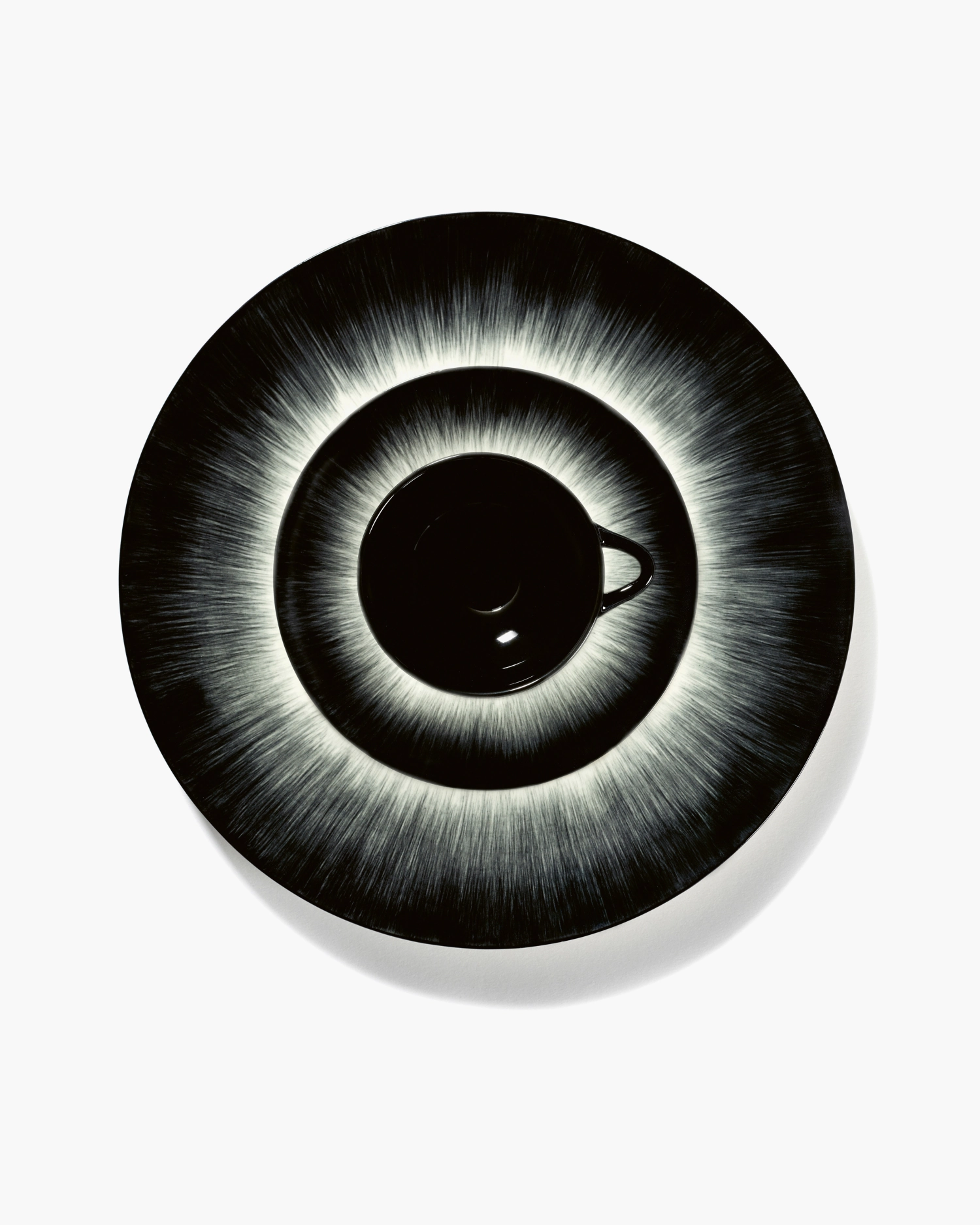 Ann Demeulem. De Tasse à espresso 8 Cl Dé Off-White Black Va