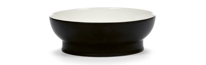 Ann Demeulemeester Schüssel D16cm Ra Black/Off-White