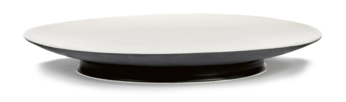 Ann Demeulemeester Teller flach D28cm Ra Black/Off-White
