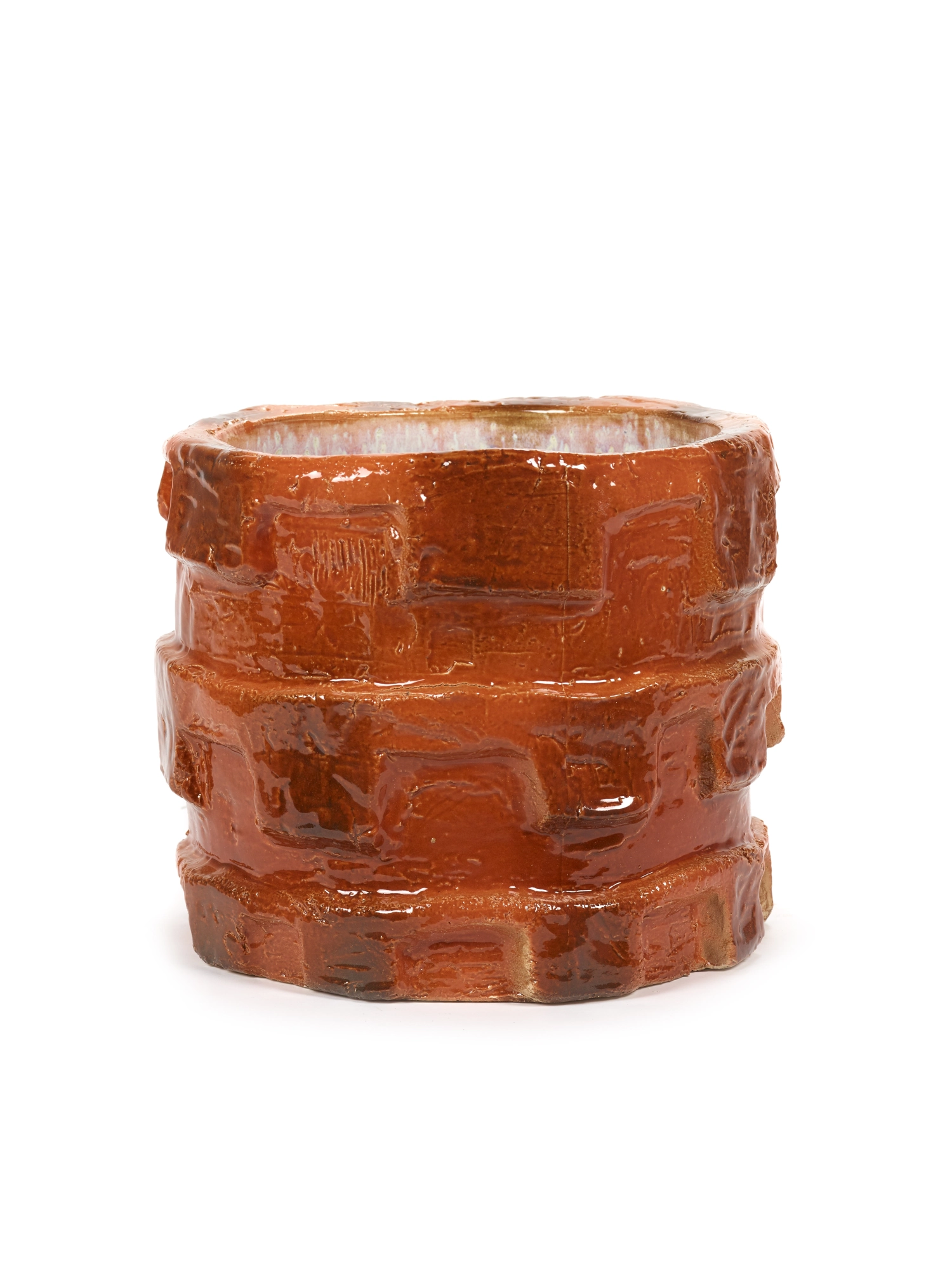 Bela Silva Look At Me Blumentopf D33 H27.5 cm Orange