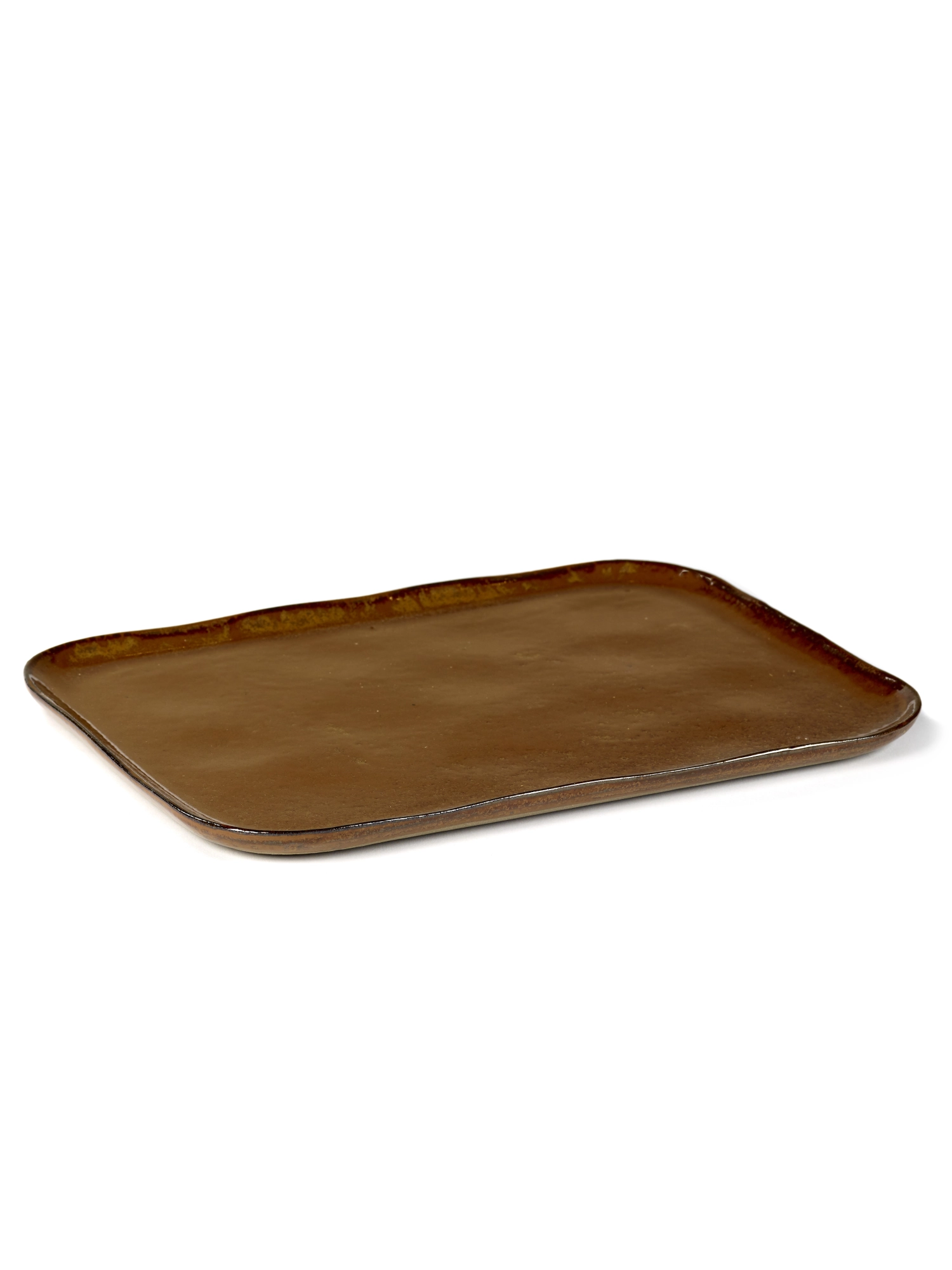 Merci La Nou. Table Teller recht. N°1 32X23X1.4cm Ocre/Brown