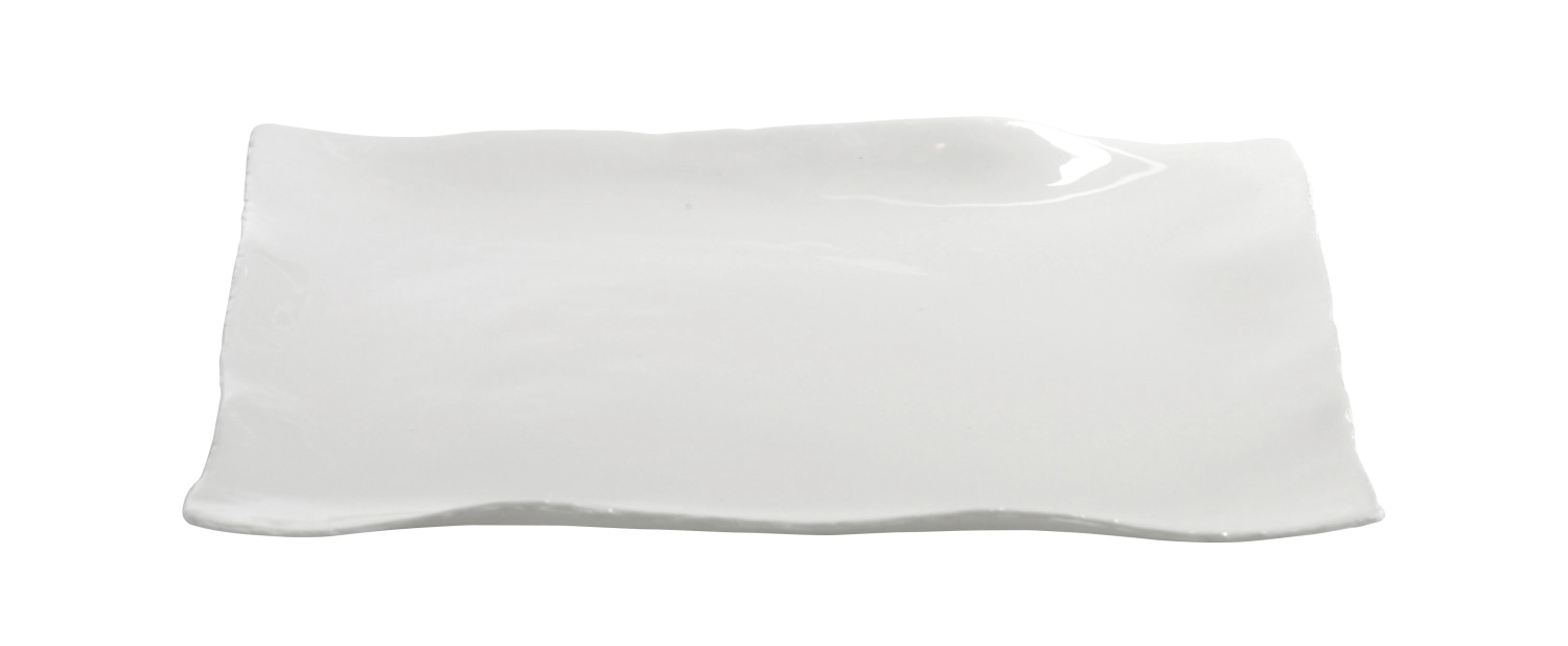 R. Van De Velde Perf. imperf. assiette carrée Earth 22X22cm