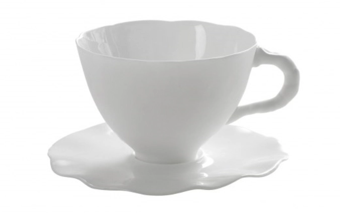 R. Van De Velde Perf. imperf. tasse & soucoupe D13.5X7.5cm