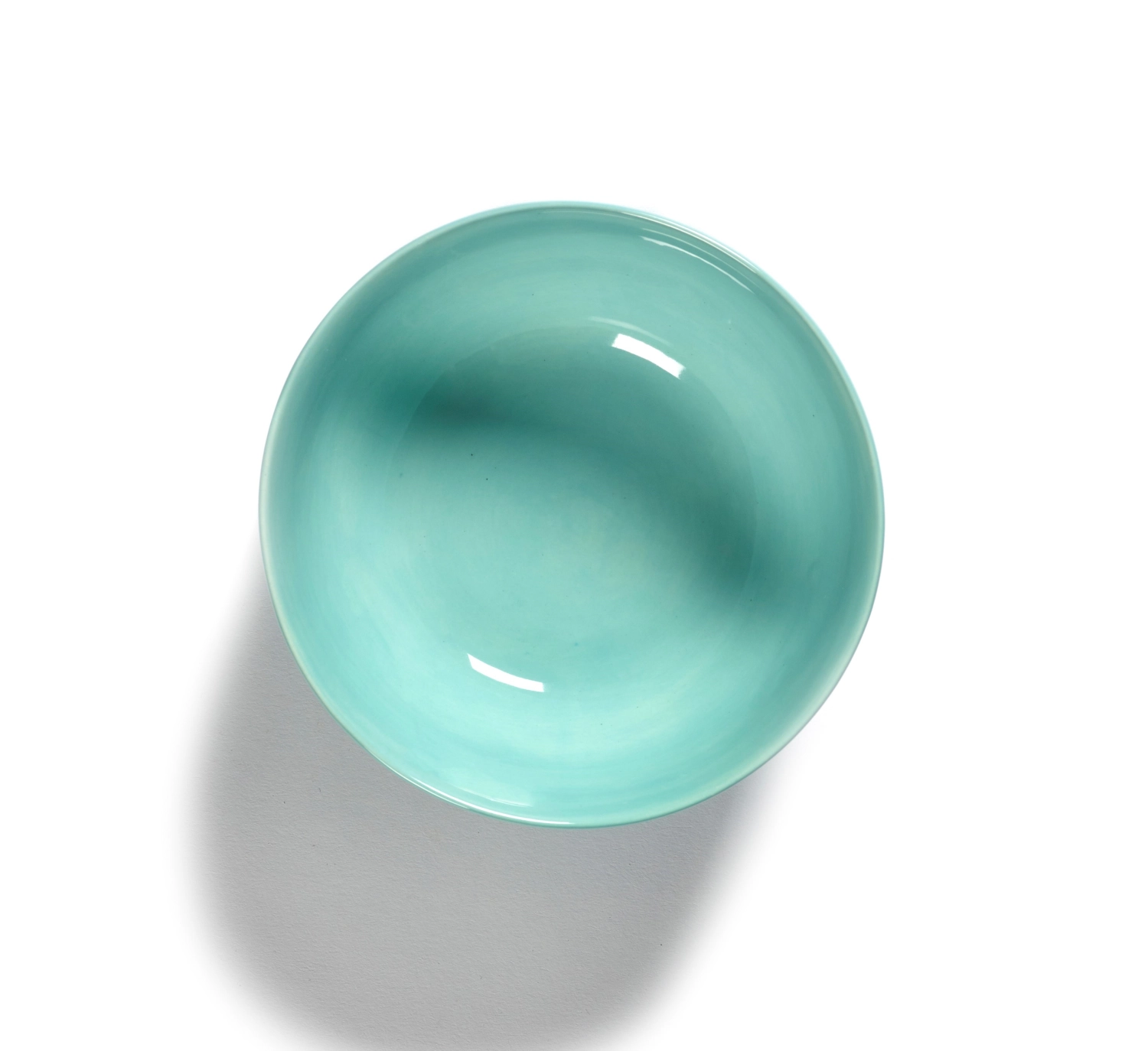 Otto. Feast Schüssel 16x16x7.5cm Azure Swirl-Stripes Red