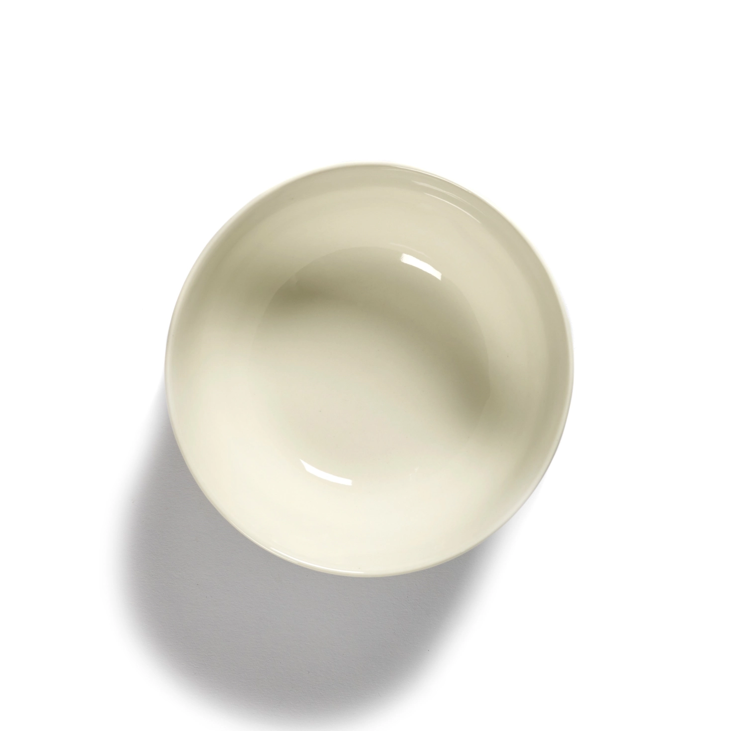 Otto. Feast Schüssel 16x16x7.5cm White Swirl-Stripes Blue