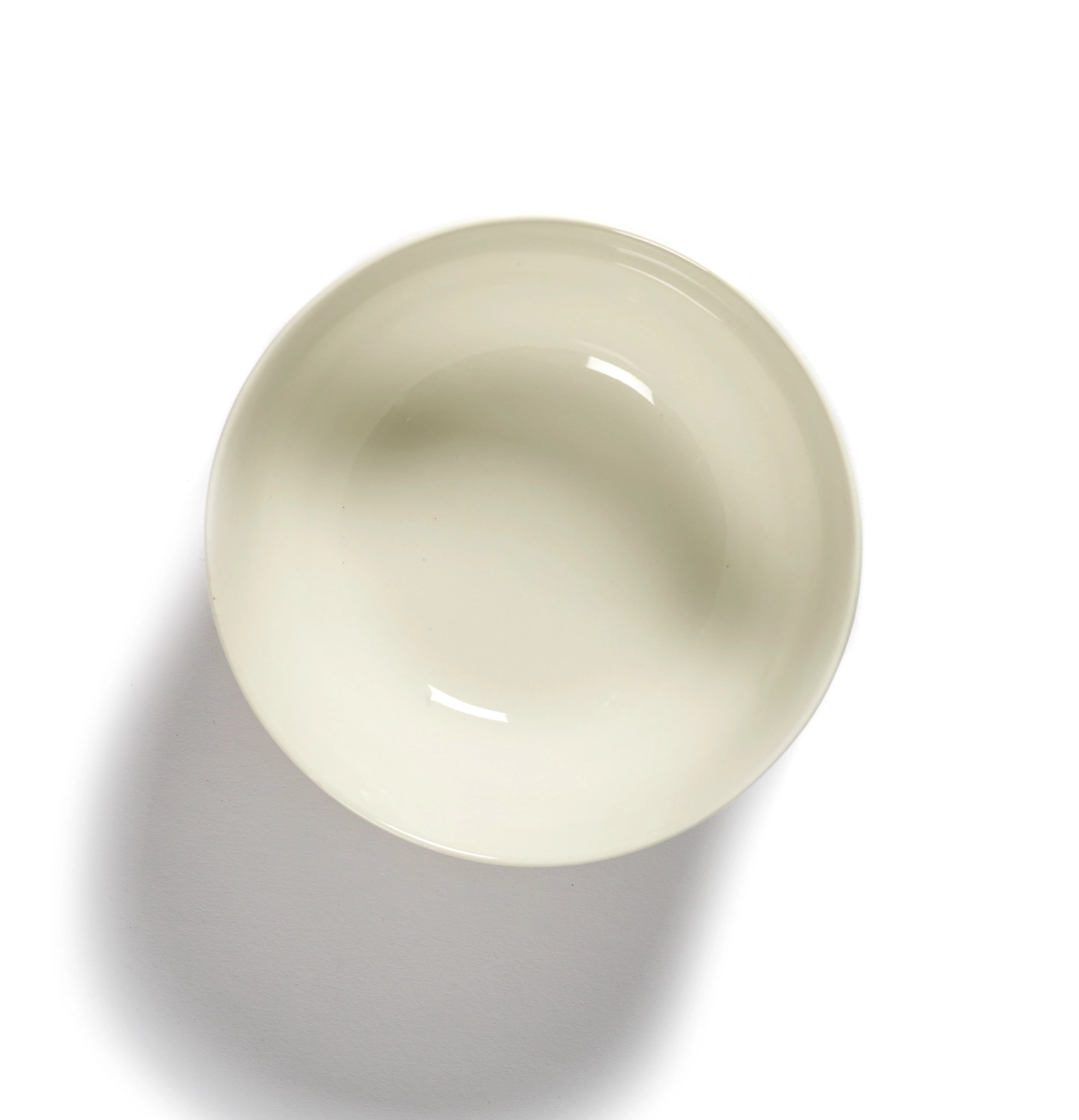 Otto. Feast Bol 16x16x7.5cm White Swirl-Stripes Red