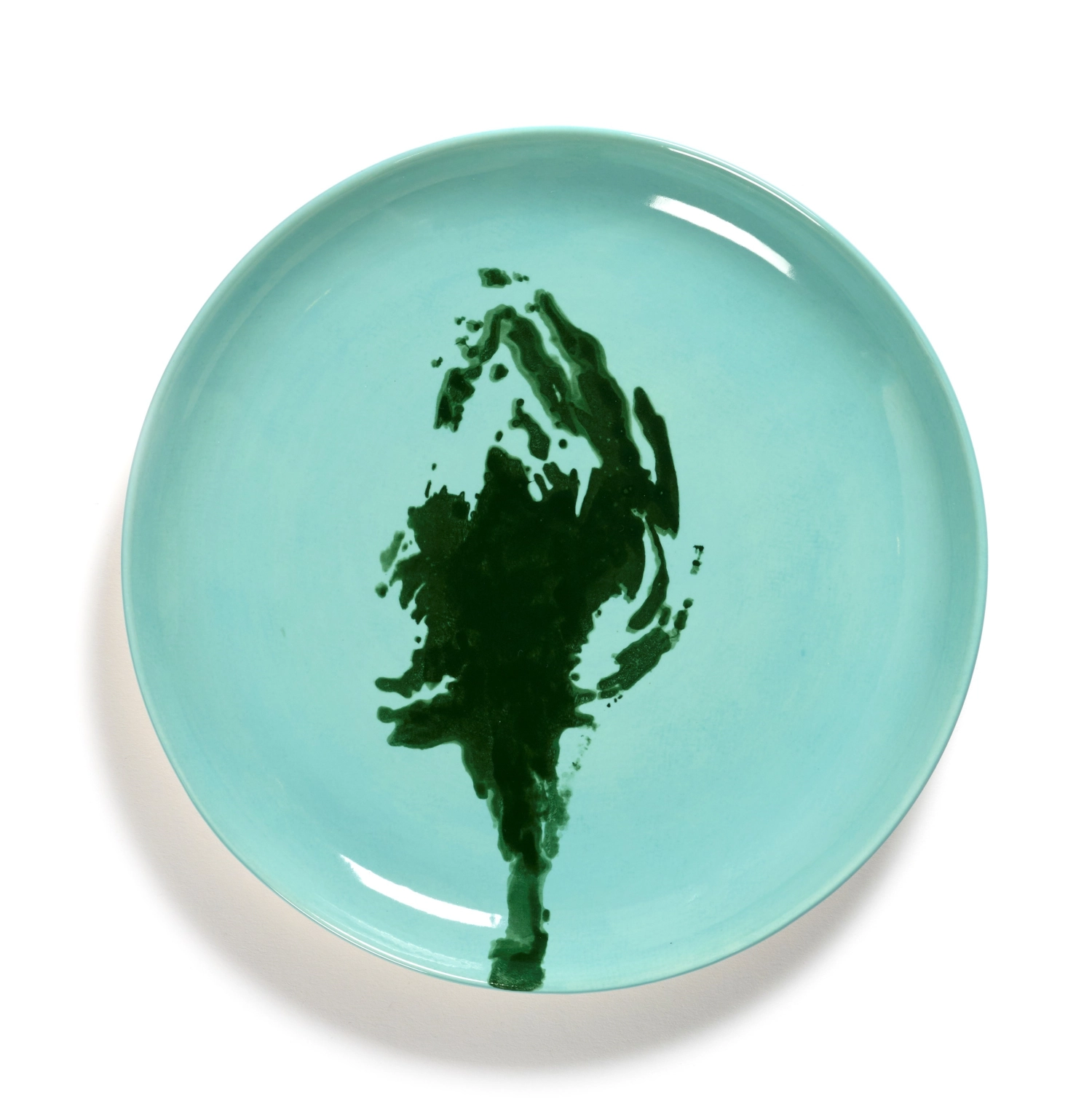 Otto. Feast Assiette 22.5x22.5x2cm Azure Artichoke Green
