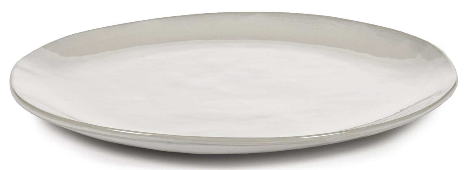 La Mère plat de service D30.5 H2.5 cm Off White