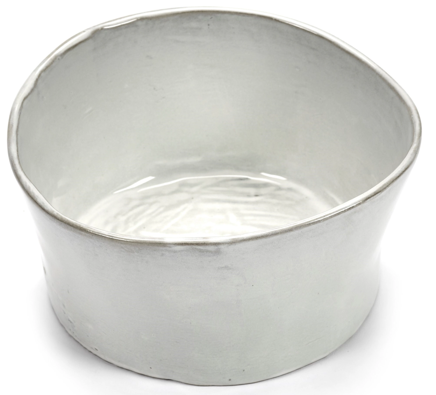 La Mère Schüssel hoch gerade D18 H9.5 cm Off White