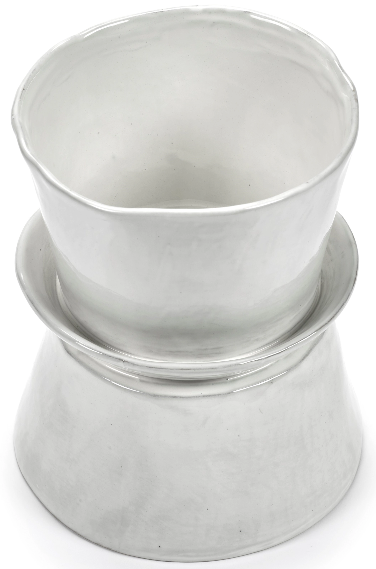 La Mère Vase/Servierschale D19 H22 cm Off White