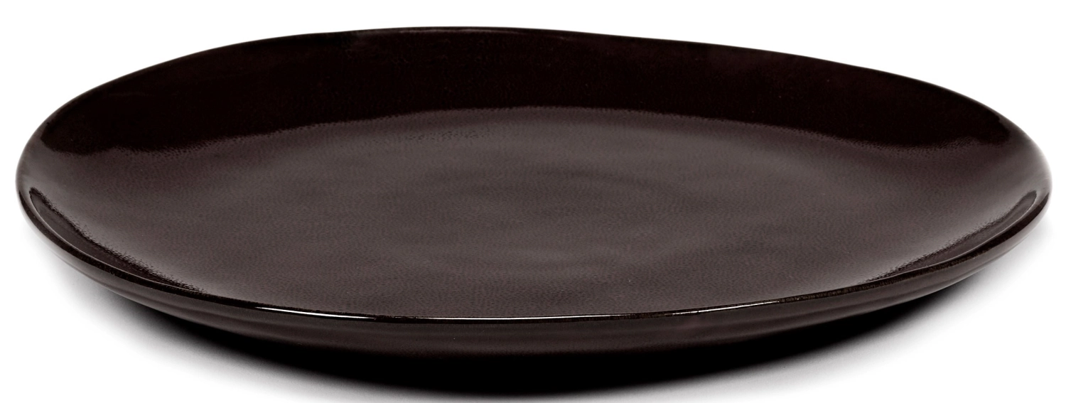 La Mère Assiette L D25 H2.5 cm Ebony