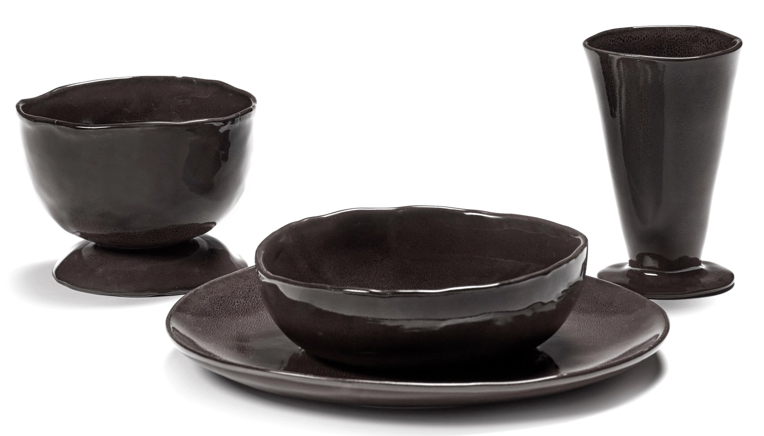 La Mère Assiette L D25 H2.5 cm Ebony