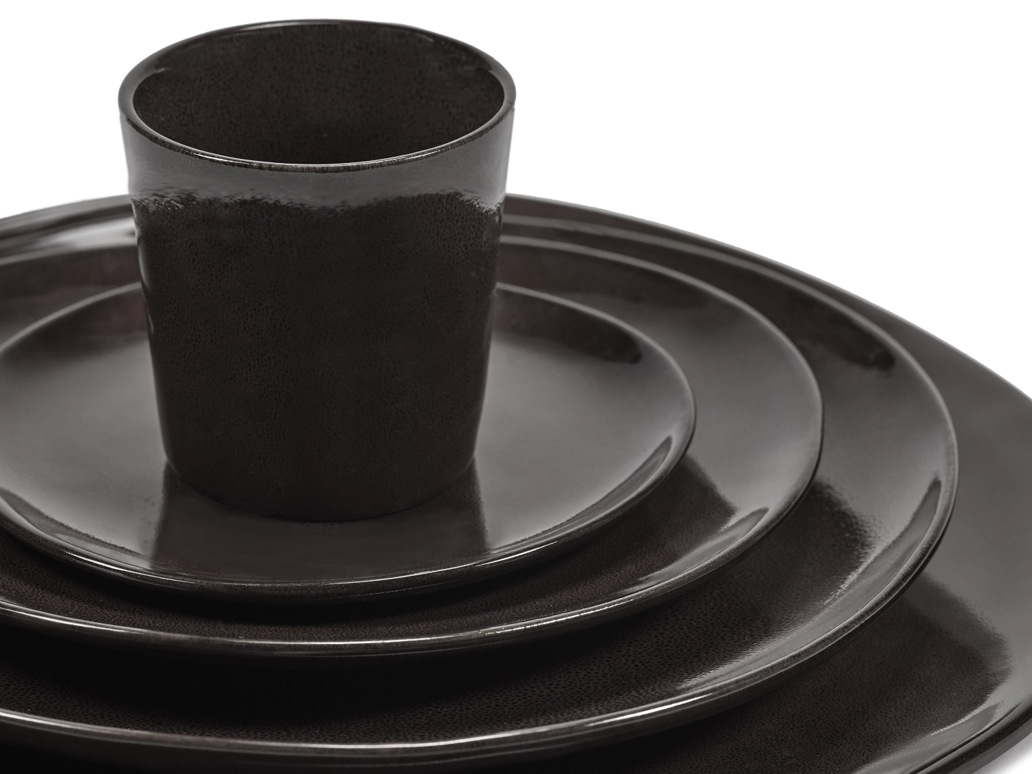 La Mère Assiette L D25 H2.5 cm Ebony