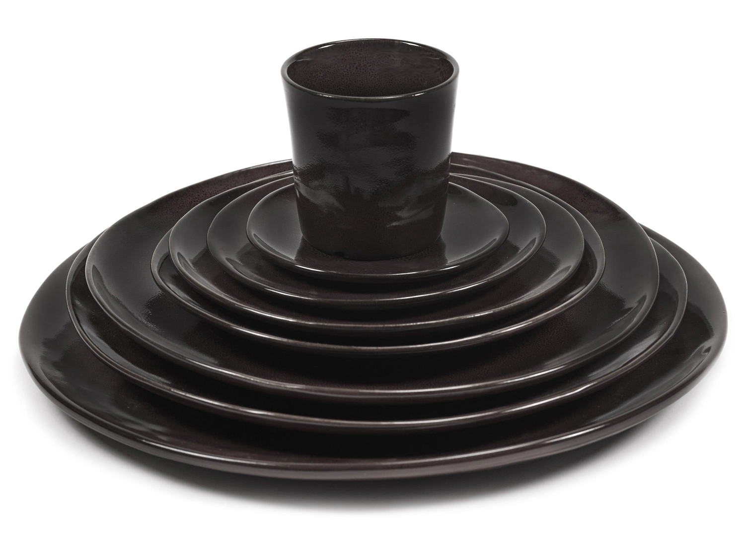 La Mère plat de service D30.5 H2.5 cm Ebony