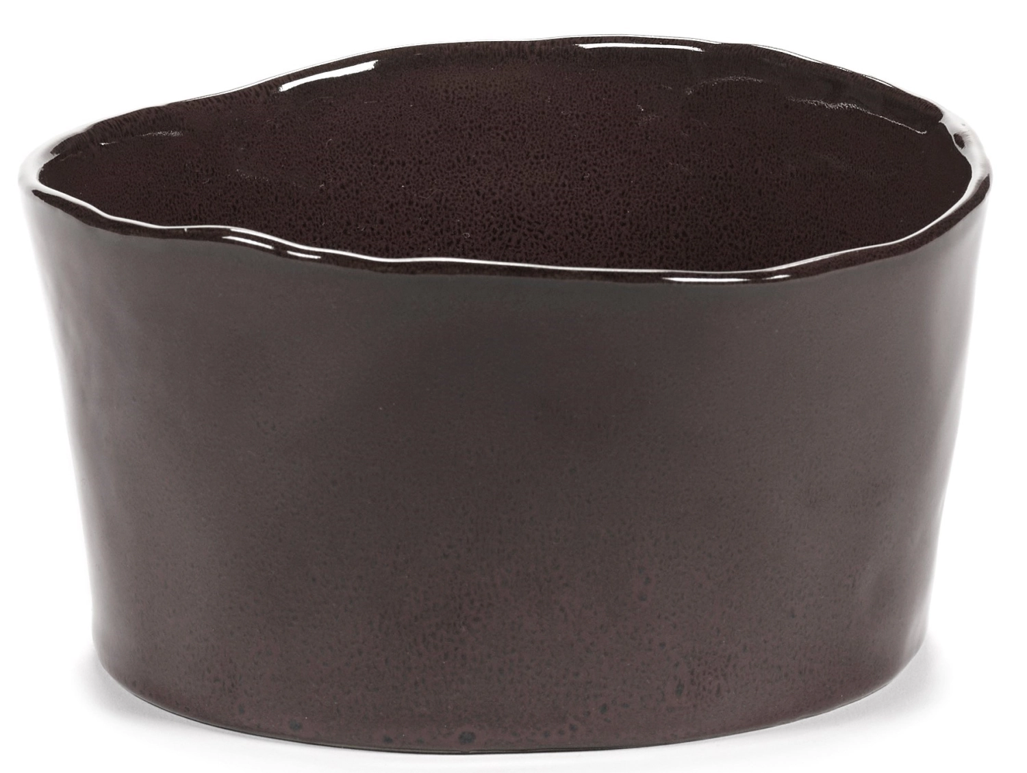 La Mère Plat haut droit D18 H9.5 cm Ebony