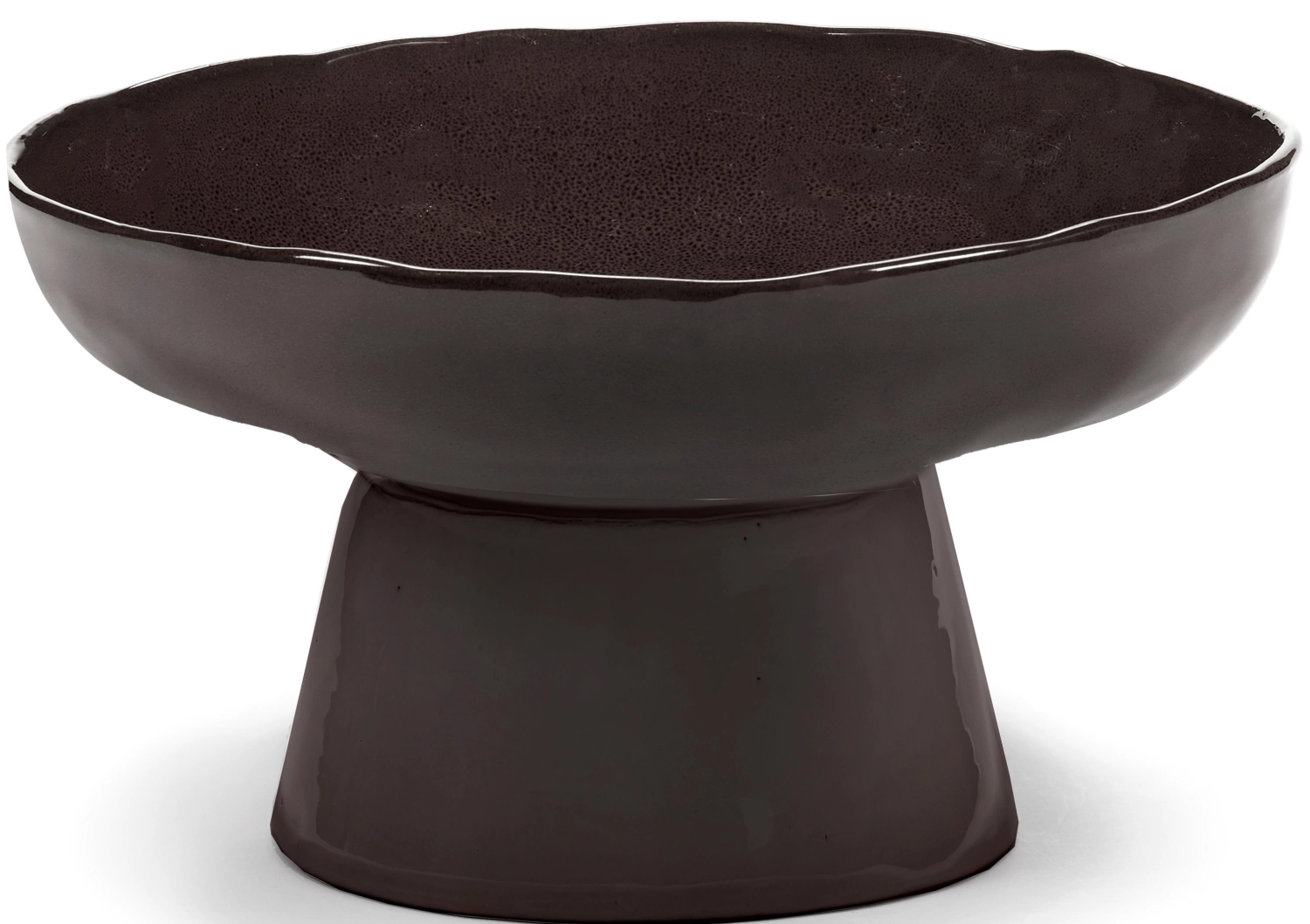 La Mère Servierplatte auf Fuss D31 H18 cm Ebony