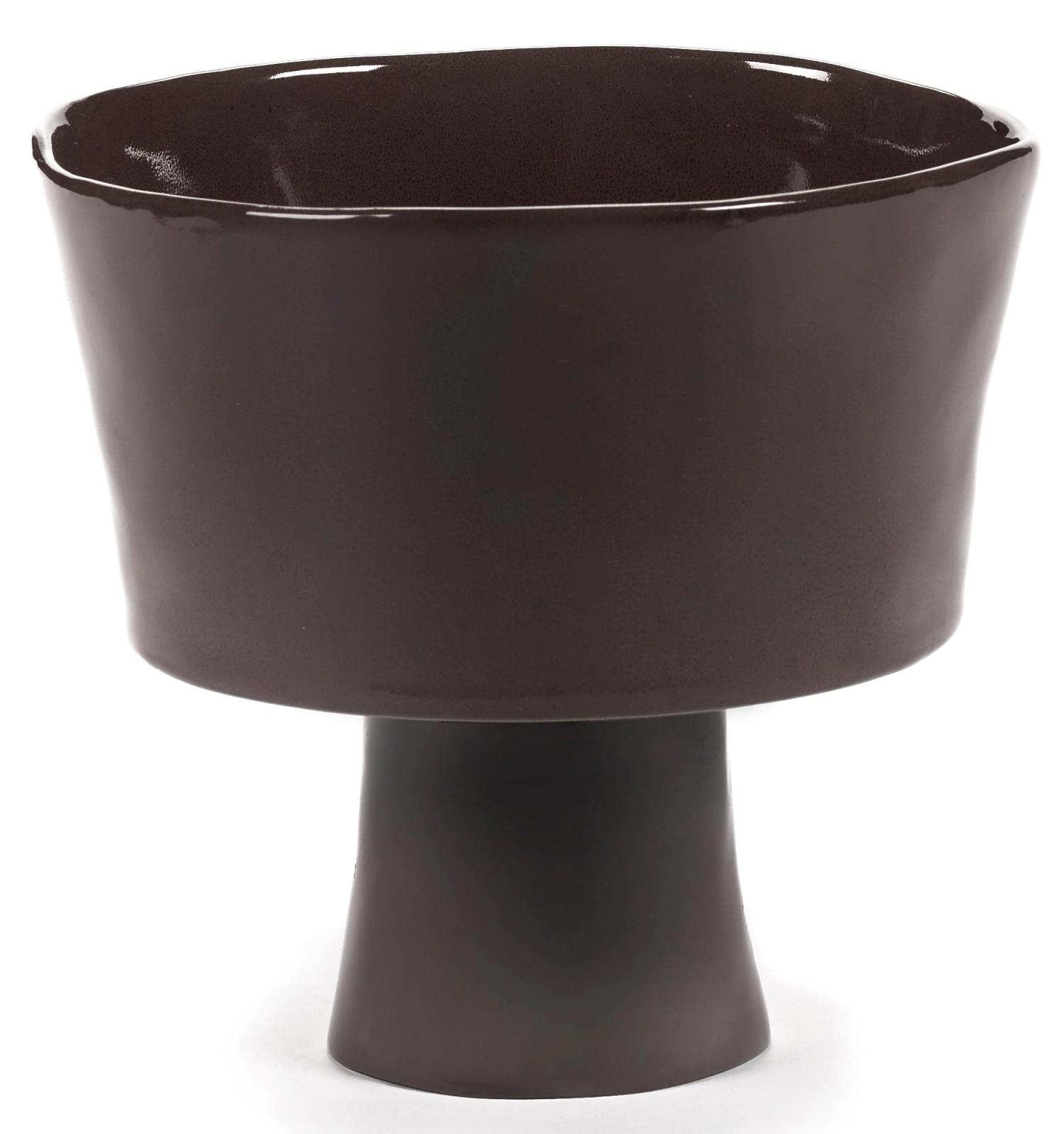 La Mère Schüssel hoch auf Fuss D18 H16.5 cm Ebony