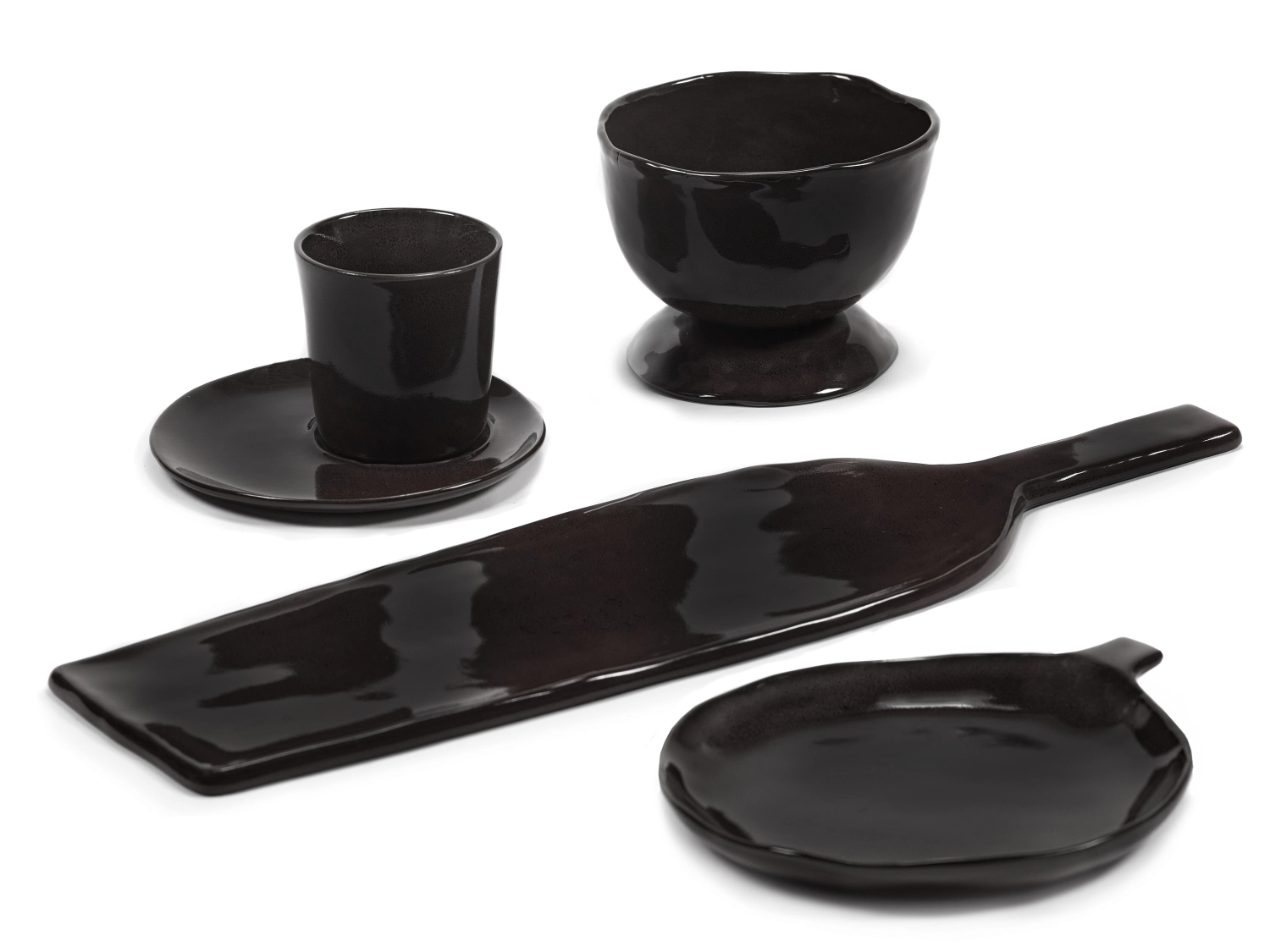 La Mère plat de service rectangulaire 46x13x1.5 cm Ebony