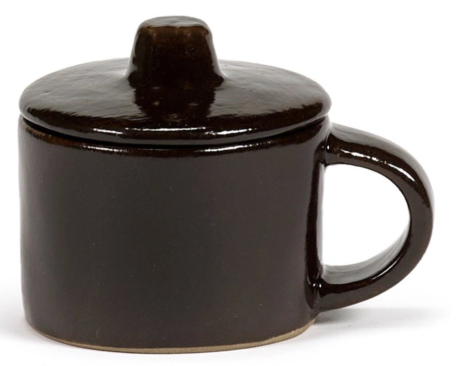 La Mère Ristrettotasse mit Deckel 7.5x5.5x5.5 cm Ebony