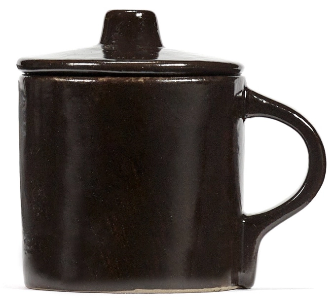 La Mère tasse à espresso a. couvercle 8x6x7.5 cm Ebony
