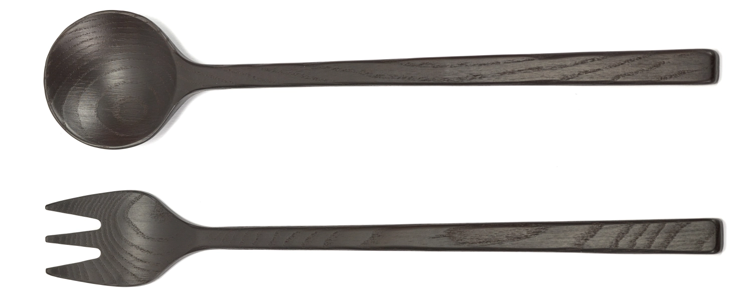 La Mère Set d'ustensiles de cuisine 2pcs 37x7.5x2.8 Black