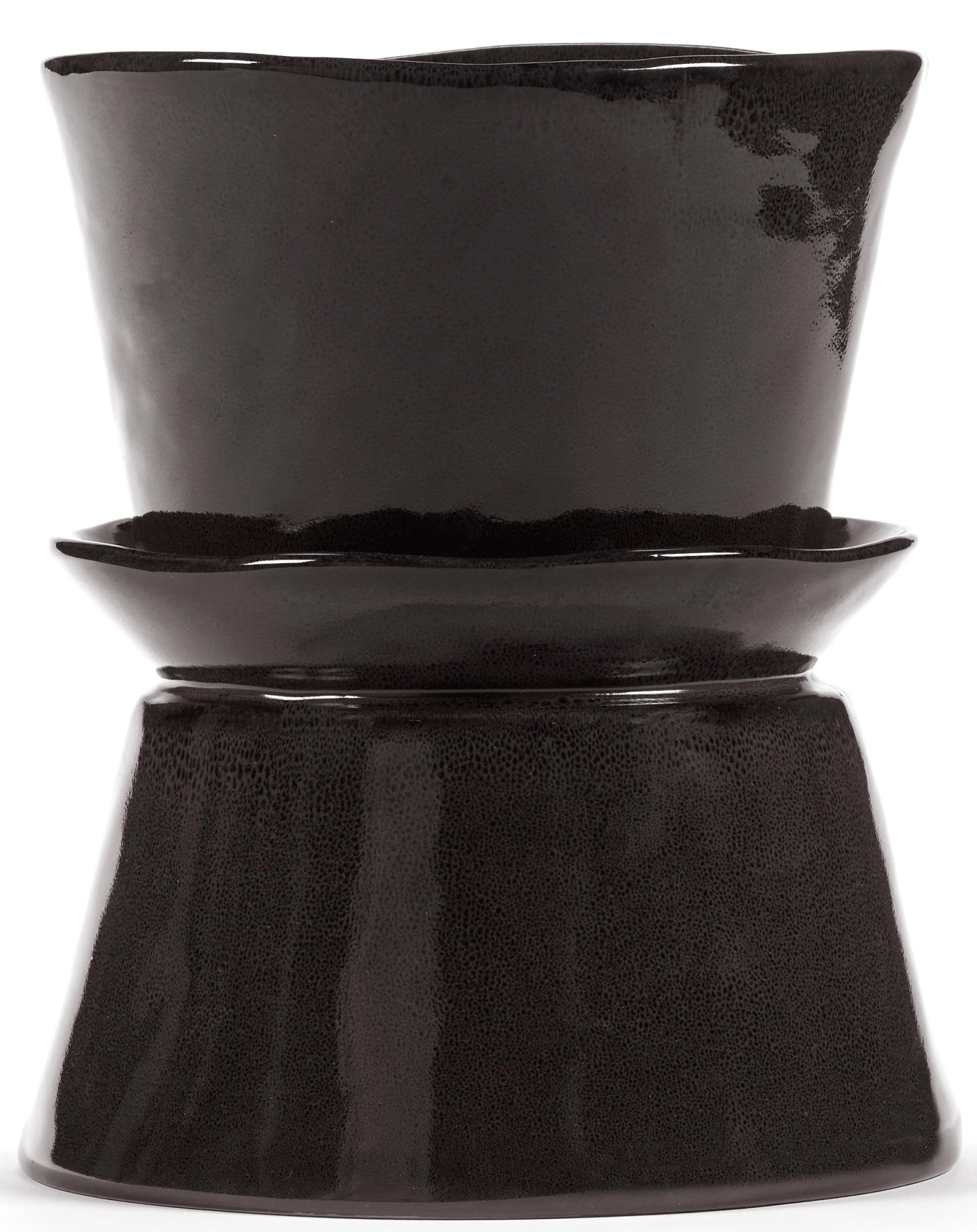 La Mère Vase/Servierschale D19 H22 cm Ebony