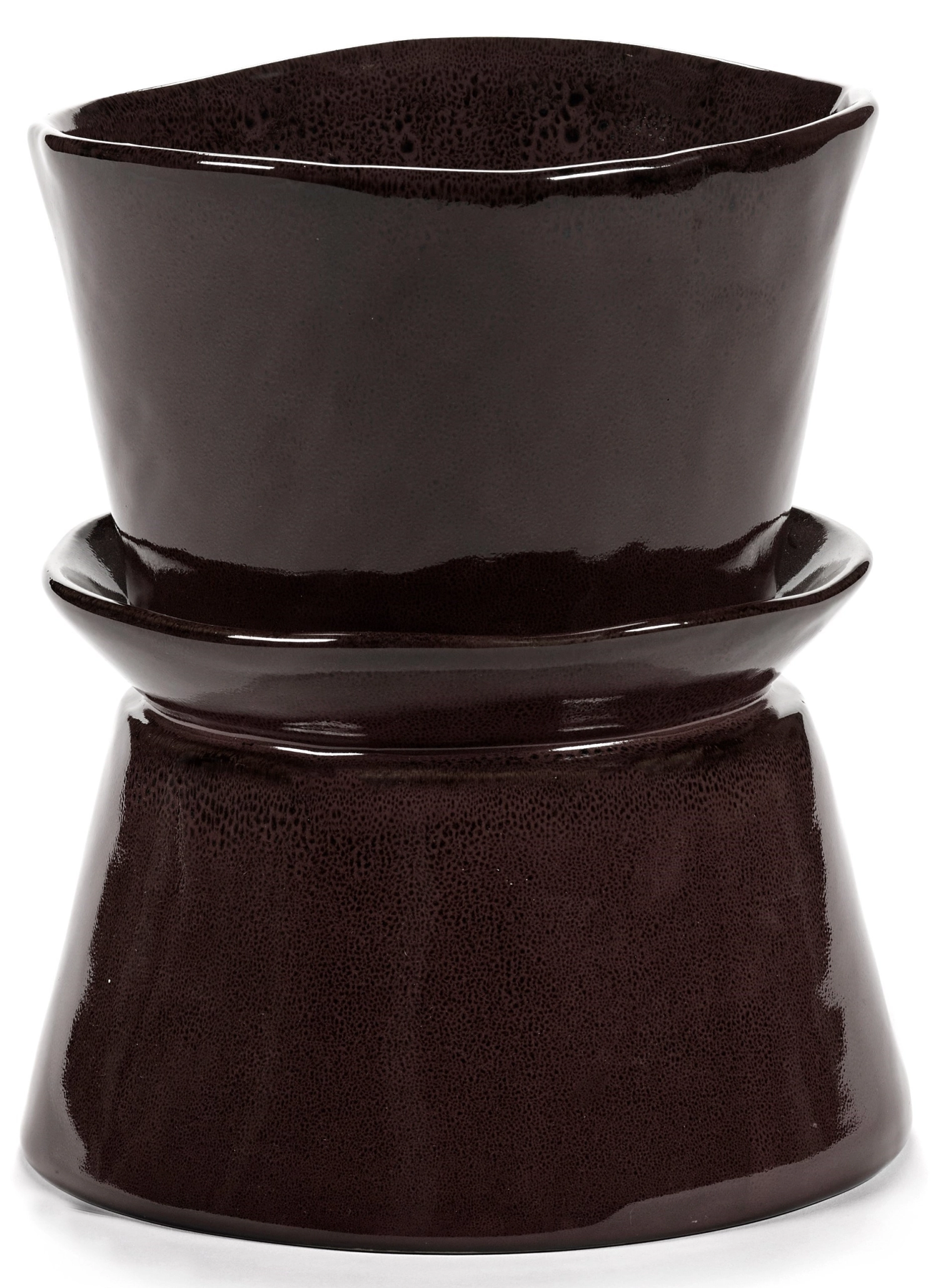 La Mère Vase/Servierschale D19 H22 cm Ebony