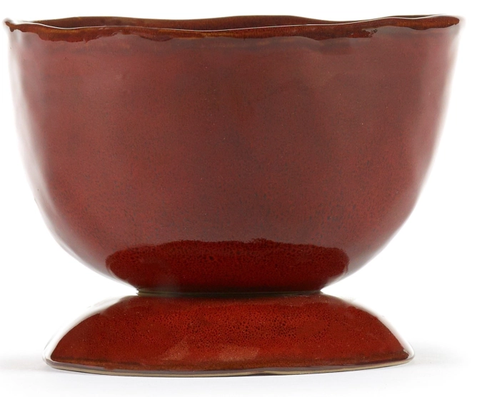 La Mère Plat haut sur pied S D13 H9.5 cm Venetian Red