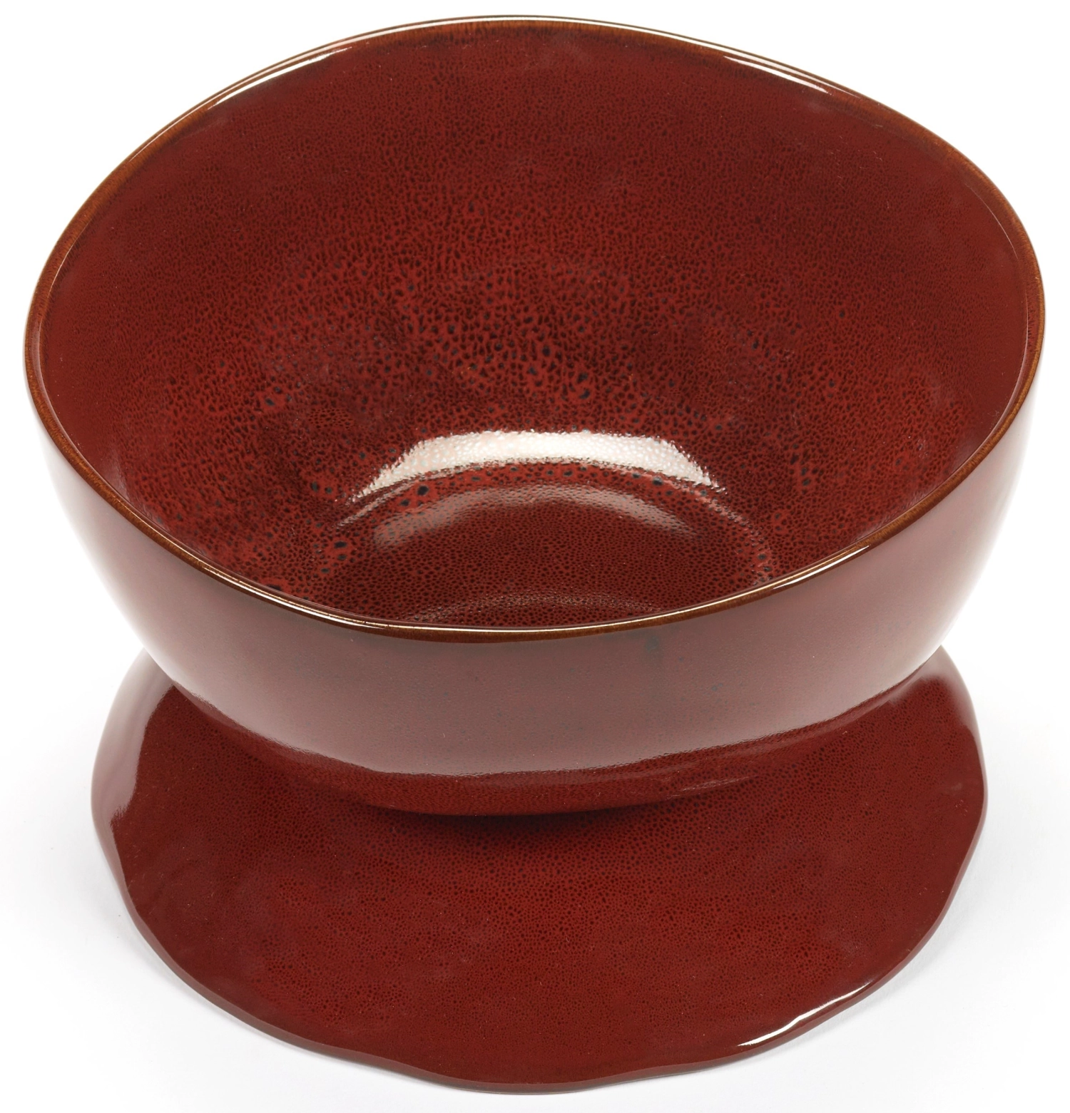 La Mère Plat haut sur pied L D20.5 H13 cm Venetian Red