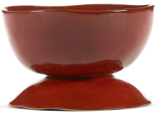 La Mère Plat haut sur pied L D20.5 H13 cm Venetian Red