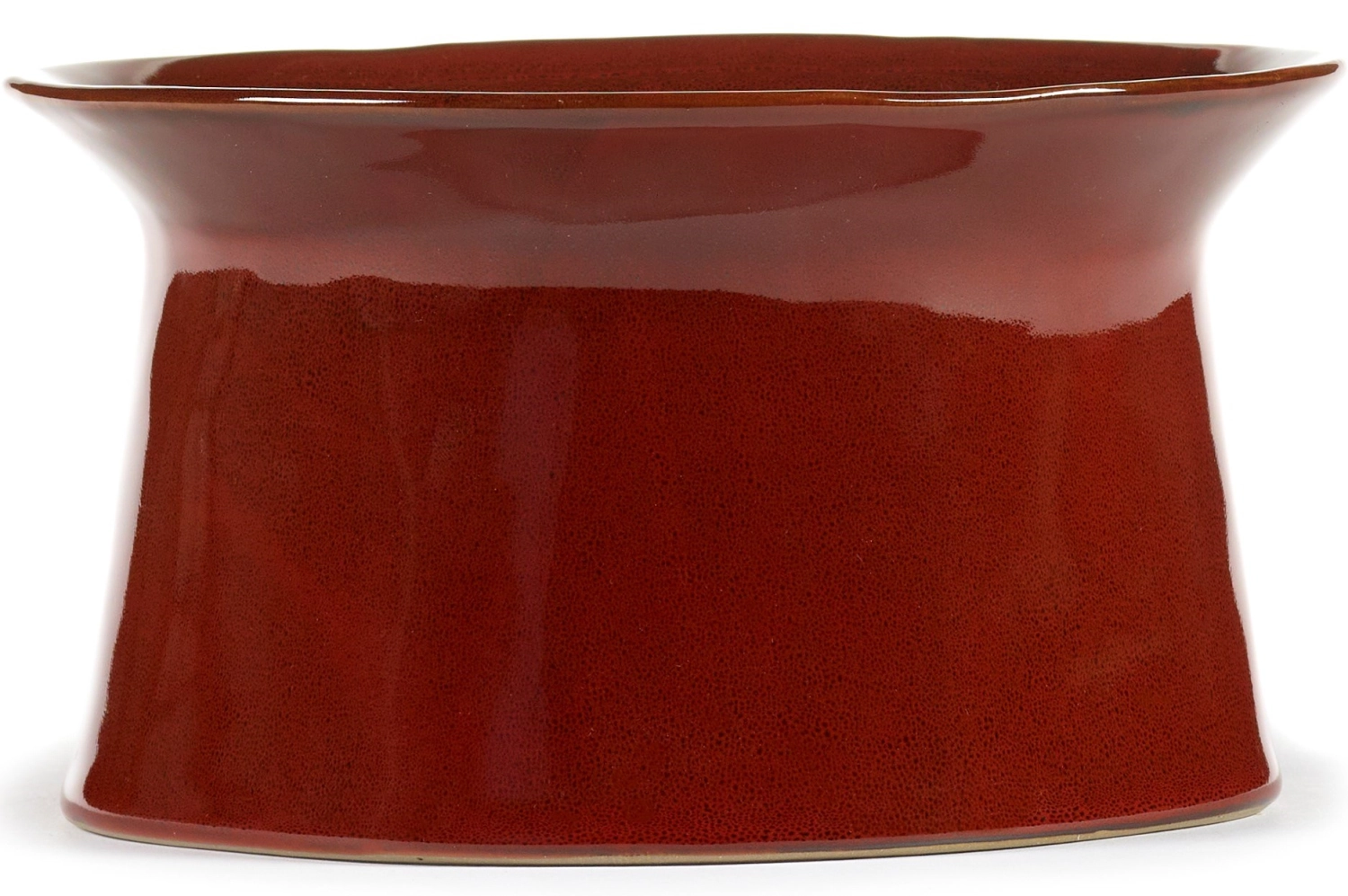 La Mère Assiette creuse grand pied D19.5 H11 cm Venetian Red
