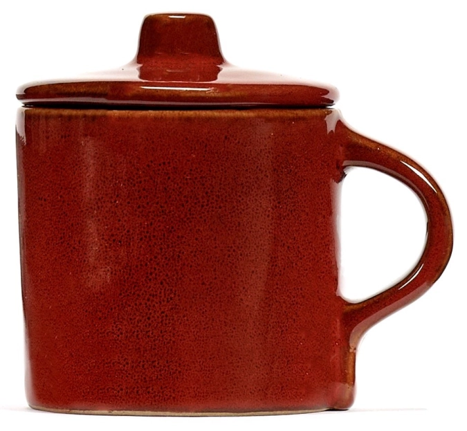 La Mère Espressotasse mit Deckel 8x6x7.5 cm Venetian Red
