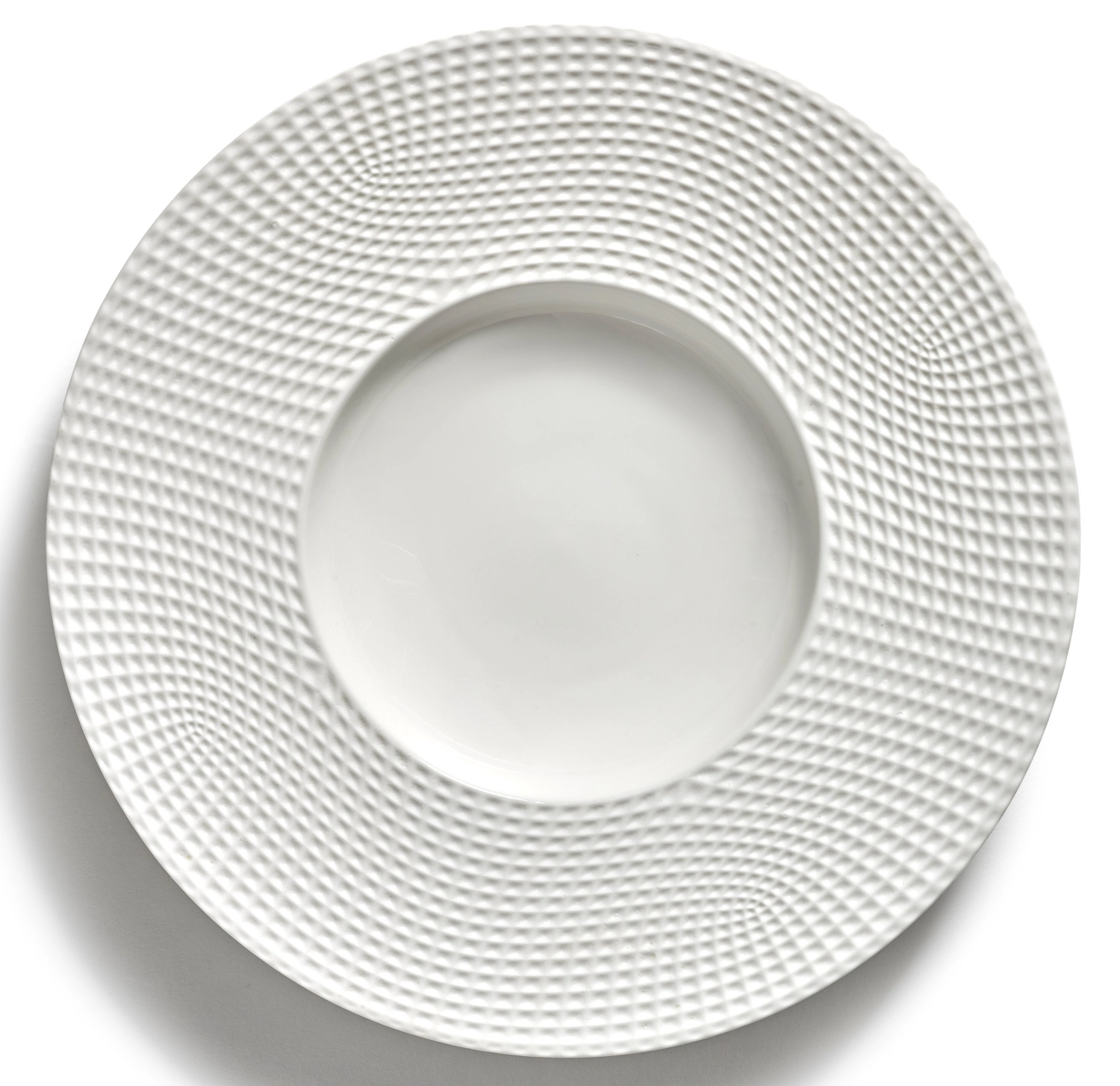 Nido Teller tief breiter Rand D28 H5 cm White