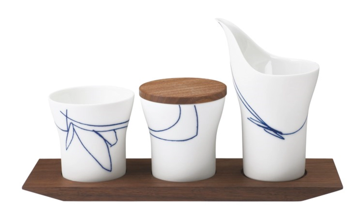 Grenat Set de 3 petits déjeuners sur plateau