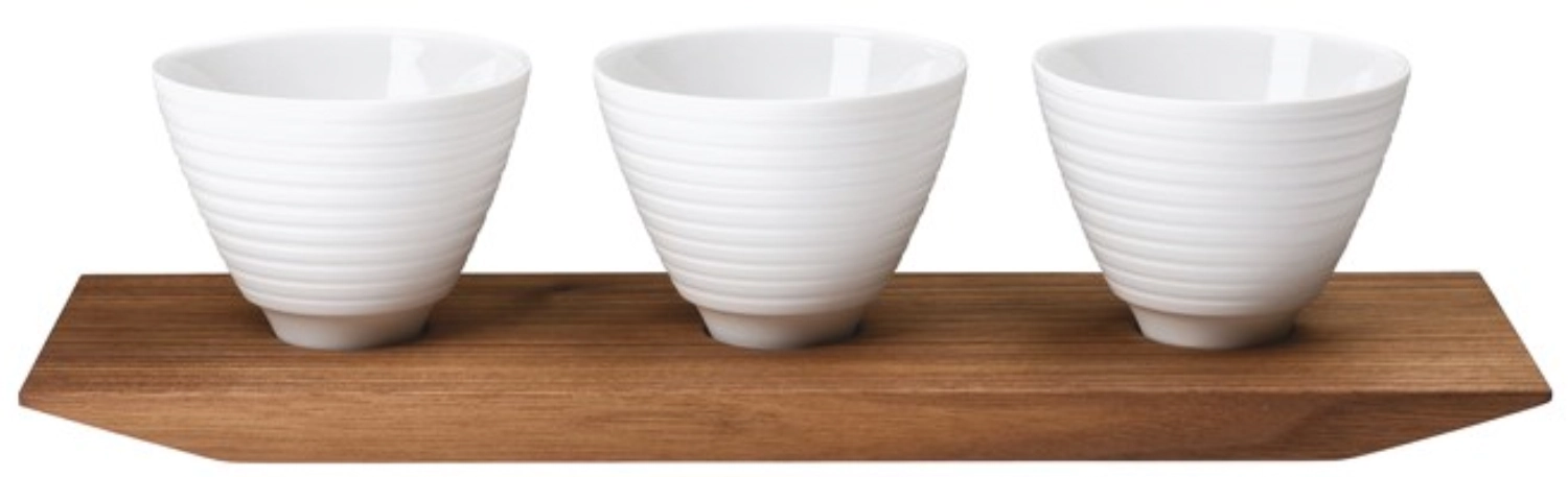 Pulse 3er-Set Amuse-Bouche Schälchen auf Tablett
