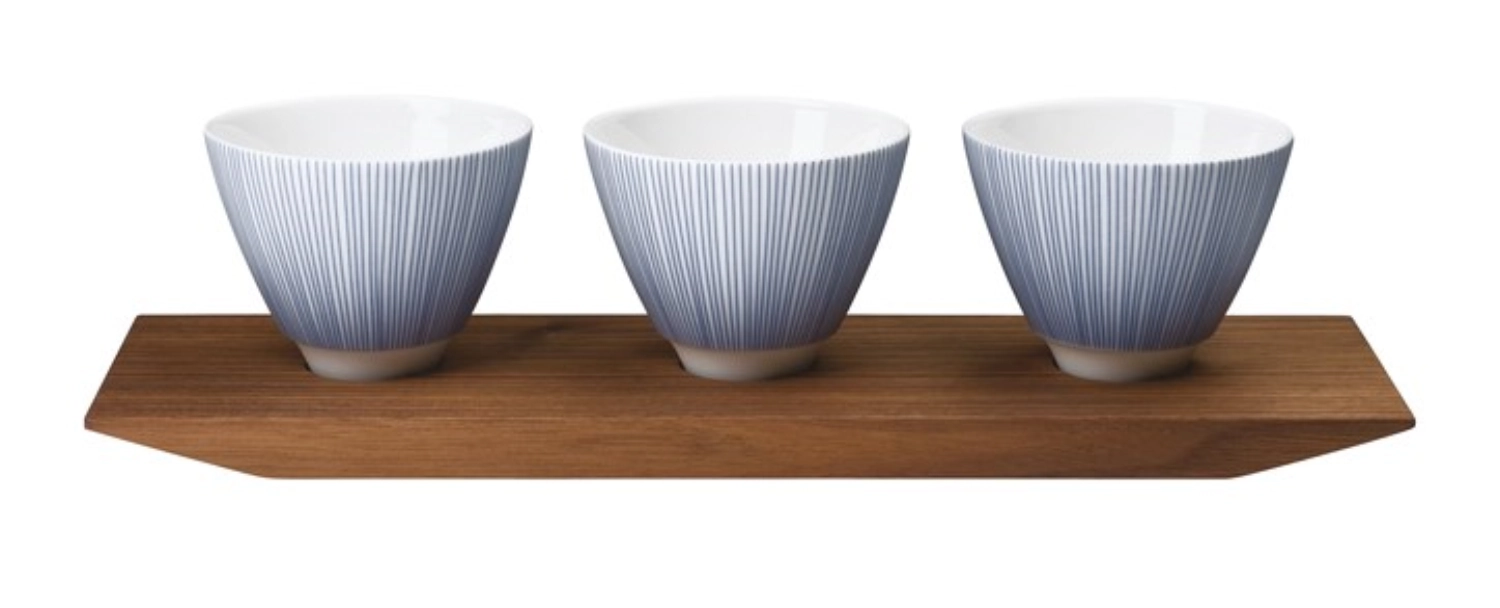 Soda Set de 3 coupelles amuse-bouche sur plateau