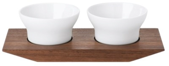 Velvet Lot de 2 coupelles à sel et à épices sur plateau