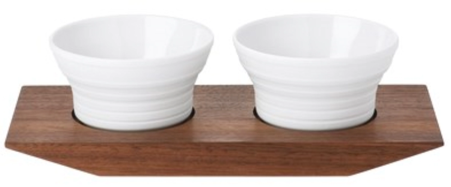 Pulse 2er-Set Salz- und Gewürzeschälchen auf Tablett