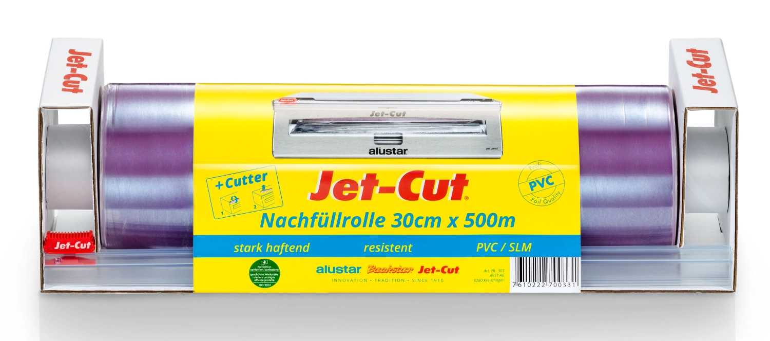 Rouleau de recharge jet-cut film pvc 30 cm x 500 m