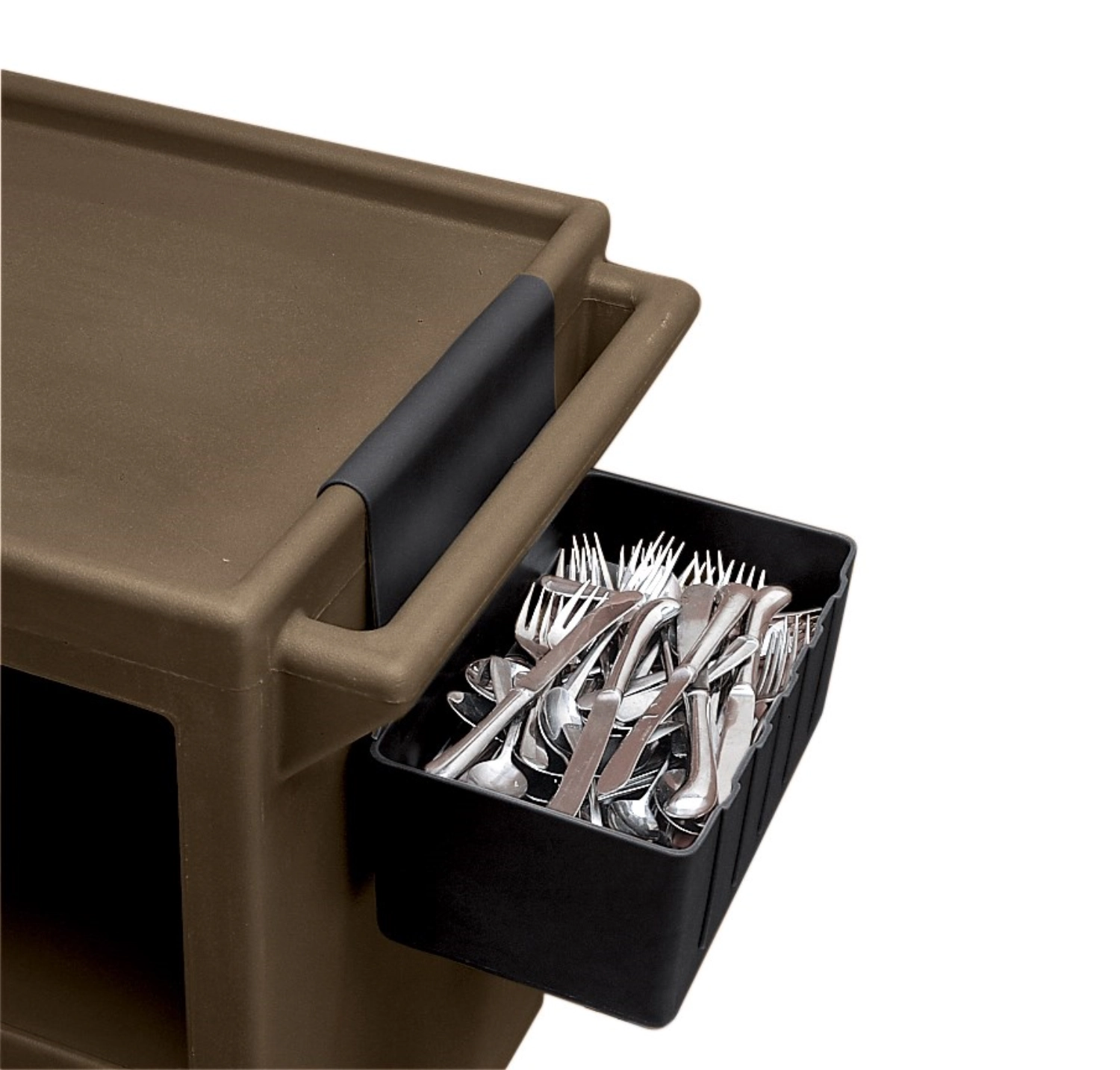 Récipient à couverts noir