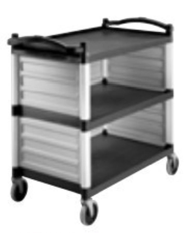 Chariot de service 3 étages Noir