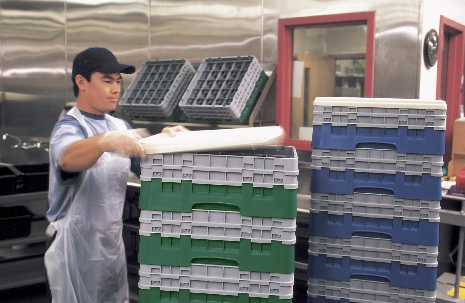 Panier de base Camrack a. 2 extenseurs Vert